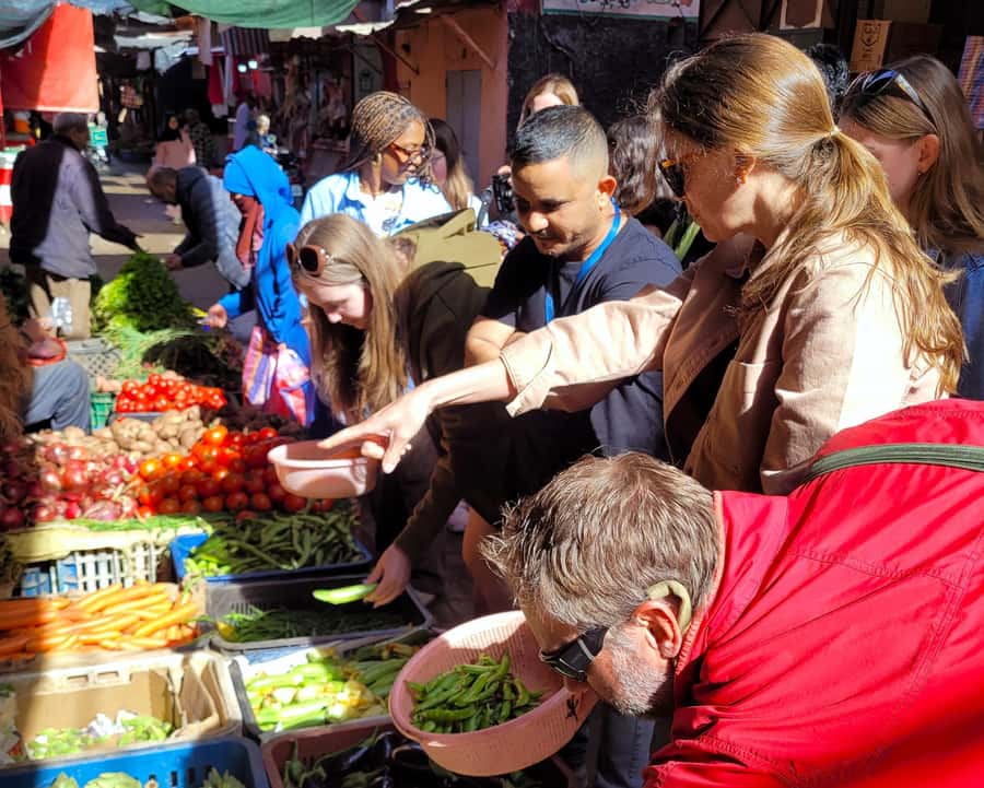 Marrakesh: Moroccan Dishes Cooking Class with a Local Chef - From Pharmacie Bab Doukkala to the market in 15 minutes