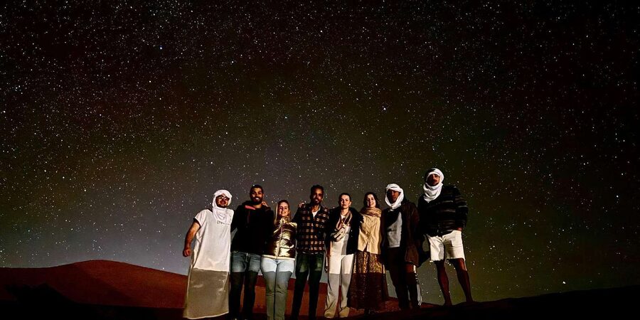 Merzouga: 1-Night in the luxury camp. camel ride & Dinner - Breakfast, walking, and sunrise camel ride: the desert resets itself