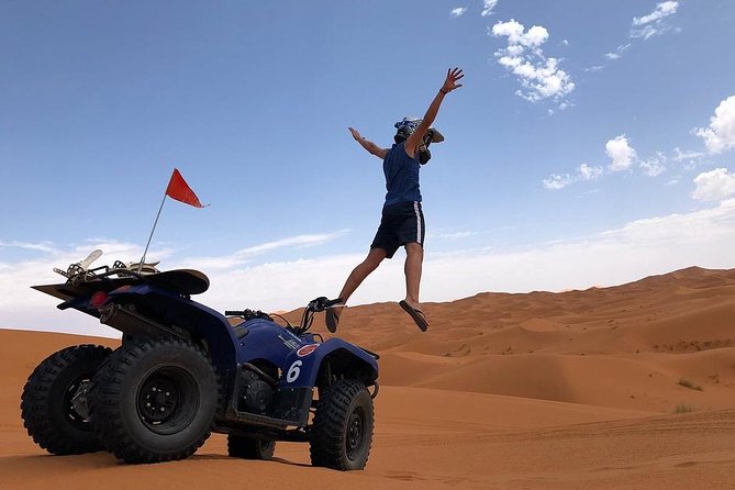 merzouga Desert 1 hour or two hour Quad Bike, and sandboarding - Key highlights from this Merzouga quad and sandboarding outing