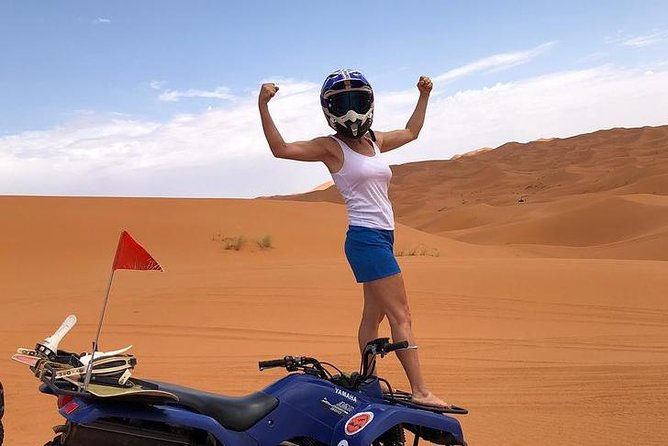 merzouga Desert 1 hour or two hour Quad Bike, and sandboarding - Seeing the middle of the desert, then getting your bearings