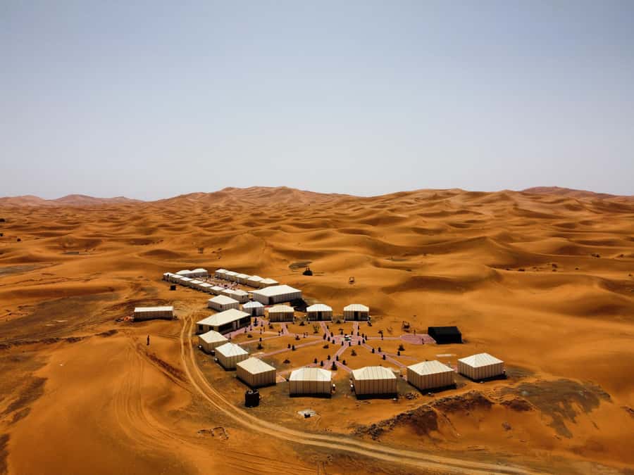 Merzouga: Overnight Stay in Luxury Desert Tent with Dinner - Day 1: the sunset camel ride through Erg Chebbi dunes