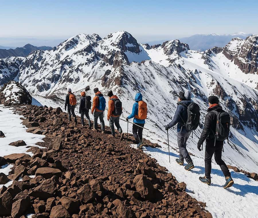 Mt Toubkal Ascent Express Trek 2 Days 1 Nights - Toubkal Refuge Overnight at 3,207m: Warm Food, Basic Sleeping