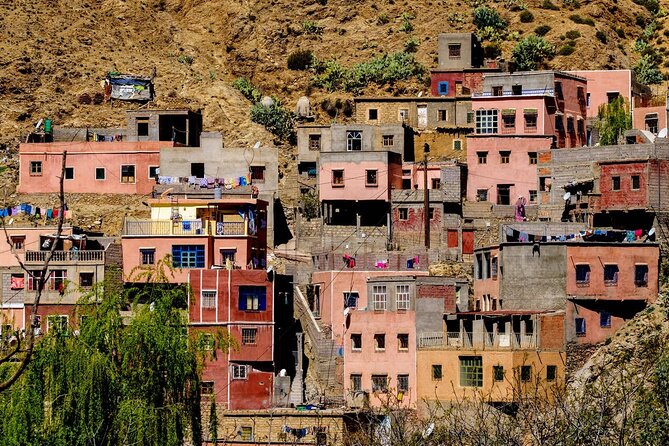 Ourika Valley and Berber Village Tour - Stop 1 in Ourika Valley: Jemaa-d’Rhmat, GHMAT Ruins, Souks, and Tea in TAFZA