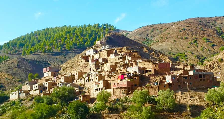 Ourika Valley with Atlas Mountains Day Trip from Marrakech - Setti Fatma village and the waterfall trek above town