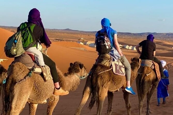 Overnight stay in desert camp & Camel trekking in the Sahara - From Riad Akabar to the dunes of Erg Chebbi