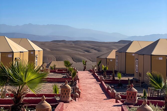 Overnight stay in the Agafay Desert, Deluxe Tent with Show and Swimming Pool - Pickup, Minibus Ride, and How the Timing Works