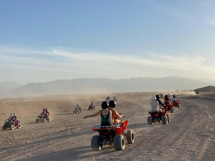 package: Agafay dinner, Sunset, show , Quad or Camel Ride - The Camp Rhythm: Tea, Berber Drumming, and Music Before Dinner