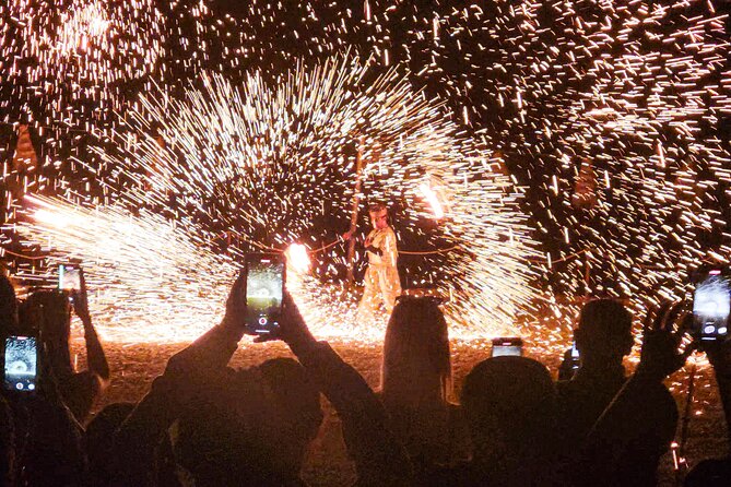 Premium Agafay Desert: Camel, Quad, Dinner & Fire Show - Live fire show and Berber music after dinner