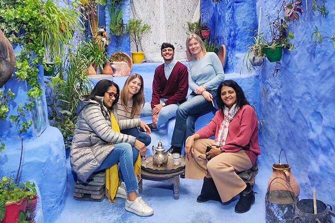 Private Chefchaouen Full Day Trip From Tangier - Outa el Hammam square: food energy, Spanish-Moroccan fusion, and mountain views