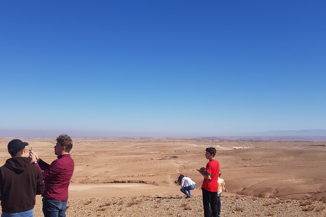 Private Excursion in the Agafay Desert - Plateau du Kik at 1300m, where the first big panoramas happen