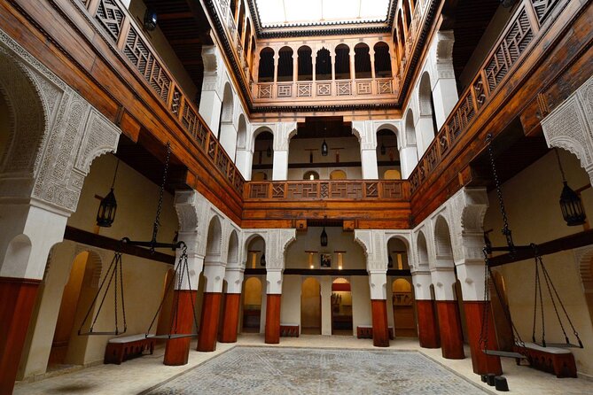 Private Half-Day Walking Tour of Fez Medina - Kairaouine Mosque from the outside, with the founding story