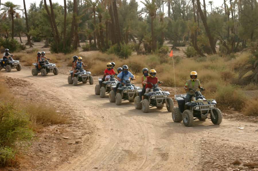 Quad Bike Activity in Marrakech Palmeraie - The ride route: sand trails, dirt tracks, and open stretches