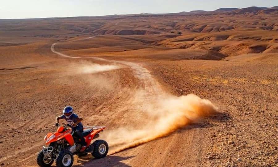Quad bike and Lunch & Pool in Desert Marrakech Agafay - Hotel pickup, scenic drive, and where the photo stops fit