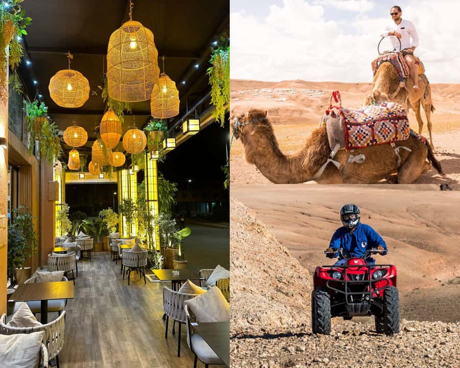 Quad bike & Camel ride in Agafay with dinner at Chouf L’or - Camel ride at sunset: slow rhythm, better views, less noise