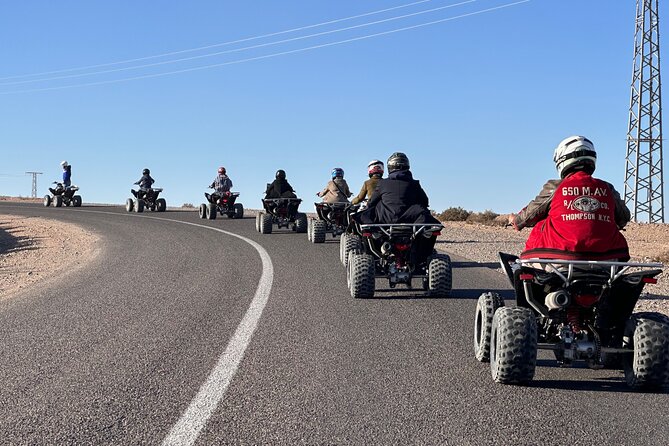 Quad bike tour in agafay desert - Berber house stop and mint tea under the tent
