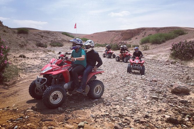 Quad biking excursion in The Desert Of Agafay & Lalla takerkoust - Stop 2: Lalla Takerkoust break for mint tea and Moroccan pancakes