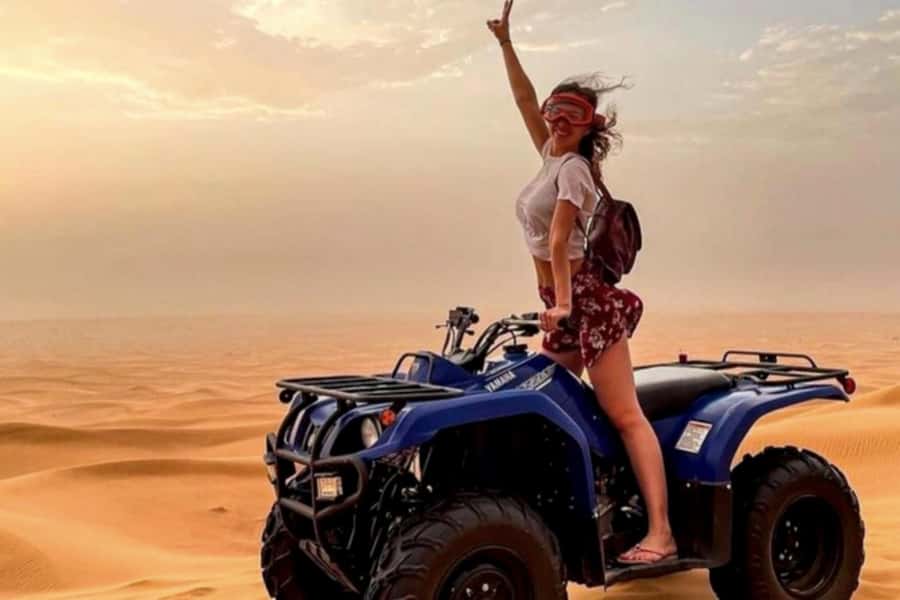 Quad biking in Agafay Desert with lunch & Camel Ride & pool - Entering The Agafay Desert from Marrakech, without the hassle