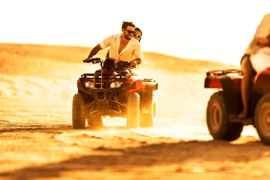 Quad biking in Agafay Desert with lunch & Camel Ride & pool - The Berber camp pause: mint tea, a local break, and photo time