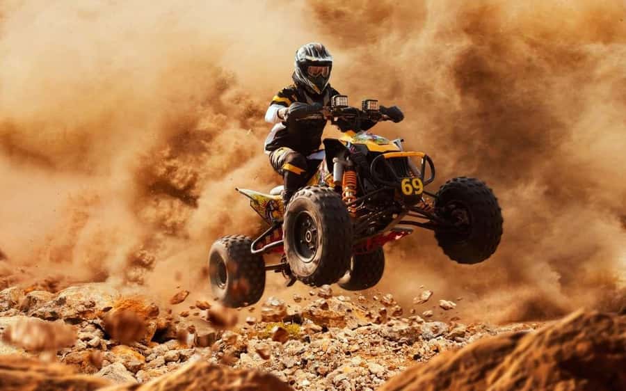 Quad biking in Agafay Desert with lunch & Camel Ride & pool - Lunch by a Berber family: salad, tajine, bread, and fruit