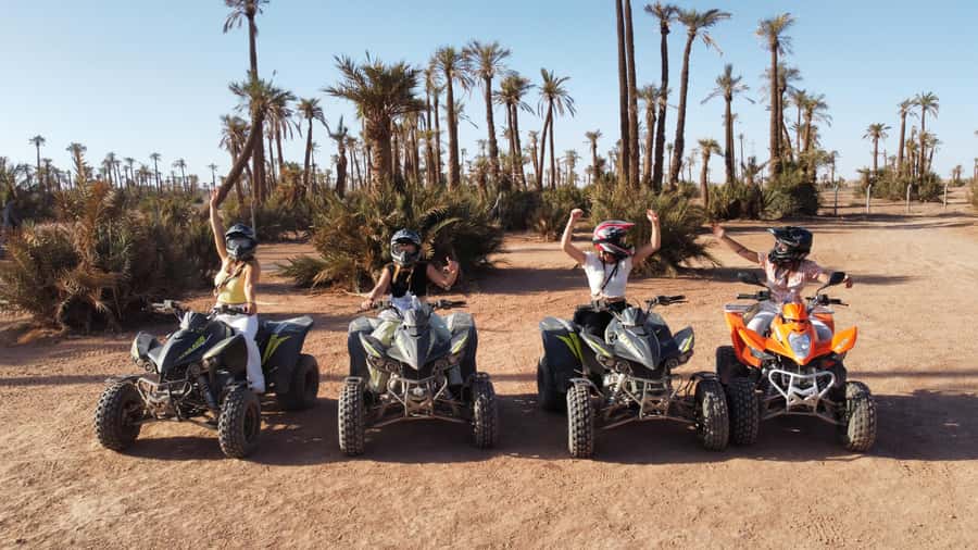Quad biking in Marrakech's desert palm grove - Safety gear and quick ATV training you will actually appreciate