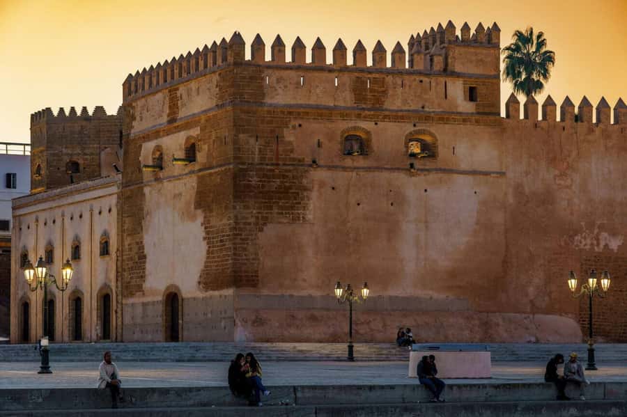 Rabat: Night Tour with traditional Moroccan Dinner - Chellah at dusk: history near the walls, not inside your schedule