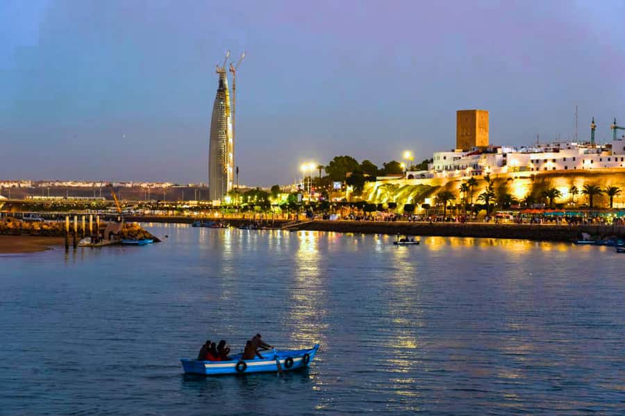 Rabat: Night Tour with traditional Moroccan Dinner - Hotel pickup, air-conditioned comfort, and Wi-Fi on board