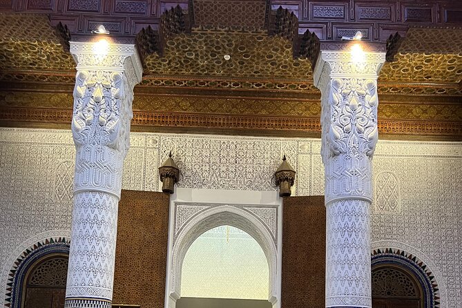 Secret Garden , Dar El Bacha Or Ben Youssef School & Souks - Medersa Ben Youssef: a 16th-century school with strong visuals