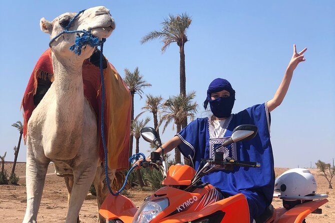Sensational quad and camel ride in the palm grove - The palm grove quad: where the trip feels most fun