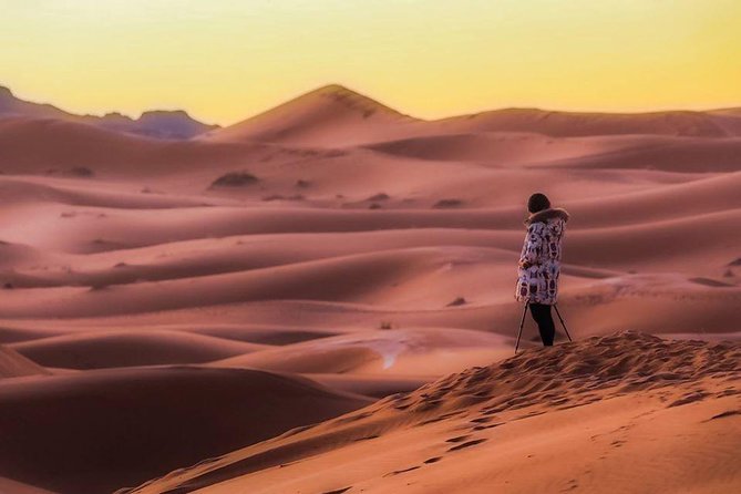 Shared Group Fez To Marrakech via Merzouga Desert Tour 2 Days - Sunrise dunes on camelback, then breakfast, shower, and onward to Marrakech