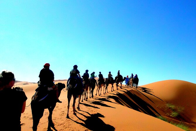 Shared Marrakech Desert Tour with Luxury camp - Day 2: Todgha Gorge, Tinjadad lunch, and Erg Chebbi at sunset