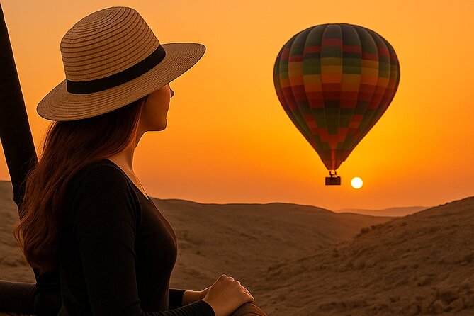 Sunrise Hot Air Balloon Flight over Marrakech +Moroccan Breakfast - The landing moment, then breakfast with mint tea and pastries