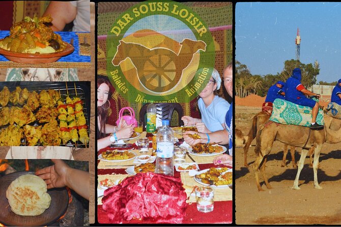 Sunset camel ride and barbecue dinner in Agadir - From Your Agadir Hotel to DAR SOUSS LOISIR in Ten Minutes