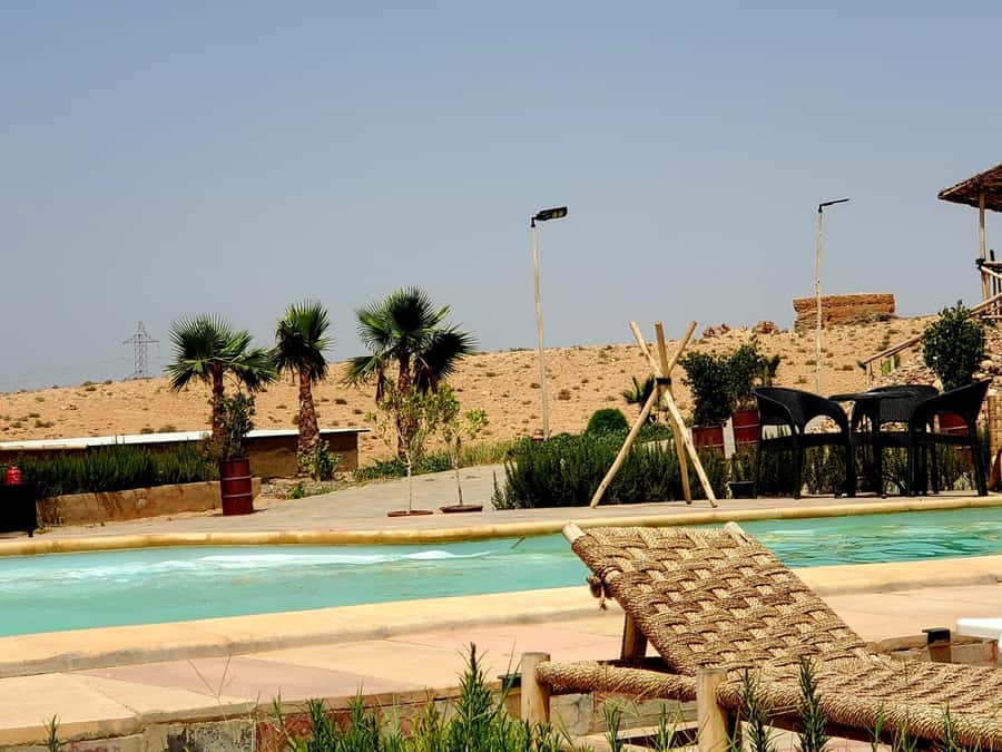 Sunset Camel Ride in Agafay Desert with dinner and pool - Desert pool time: the refreshing twist most camel rides skip