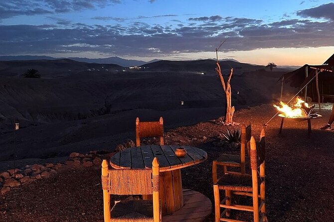 Sunset views with dinner show and came ride tour - Berber camp dinner plus live traditional music (and a pool stop)