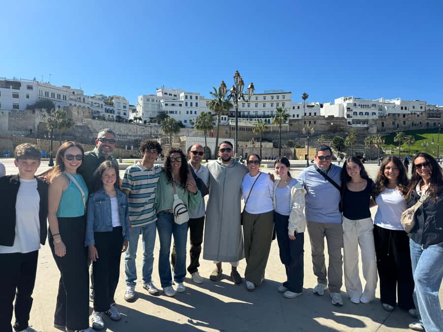 Tangier: Private Guided Walking Tour of the Tangier Medina - Kasbah white facades and the Mosque that organizes the view