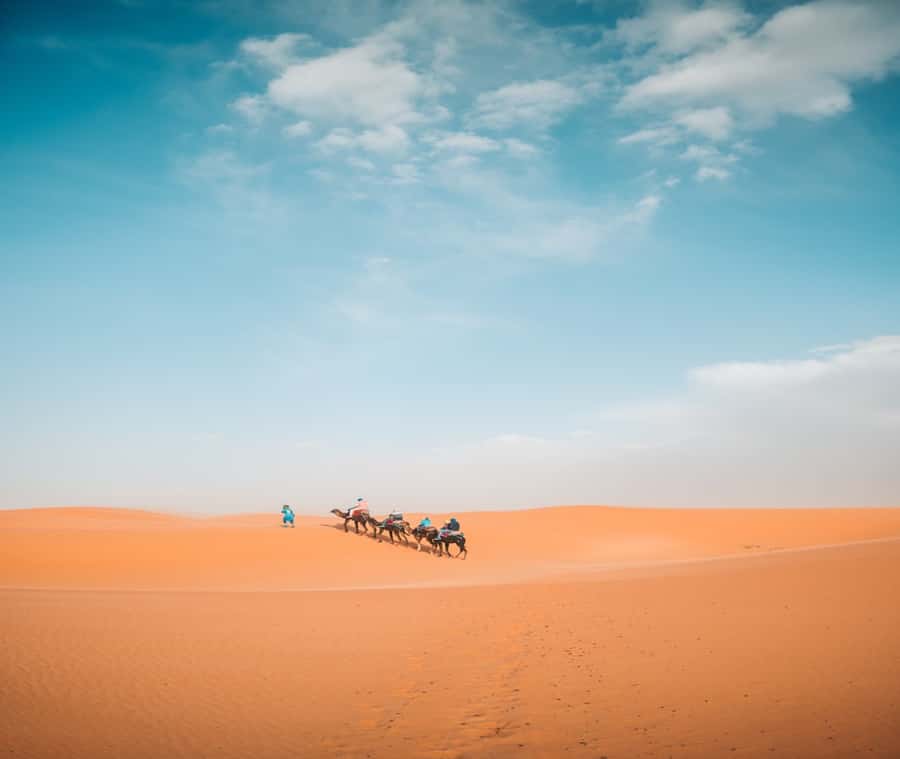 the luxury 2days 1night desert tour from fez to fez/marakech - Day 1 sunset camel ride: the moment the trip is really about