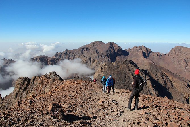 Toubkal trek - 2 days - Day 2 summit of Jebel Toubkal: scree, altitude, and big views