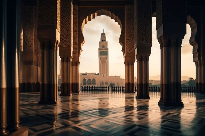 Visit Casablanca from the port or hotels - Stop 4: Royal Palace exterior, big architecture, limited access