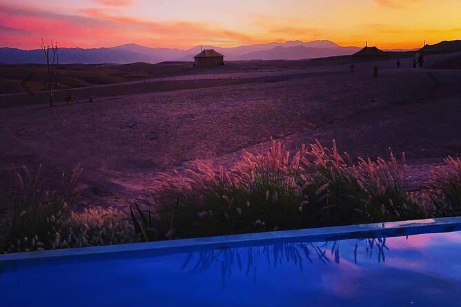 WOW dinner at Agafay Desert with Sunset from Marrakech - Camel ride and desert entertainment, the show part people remember